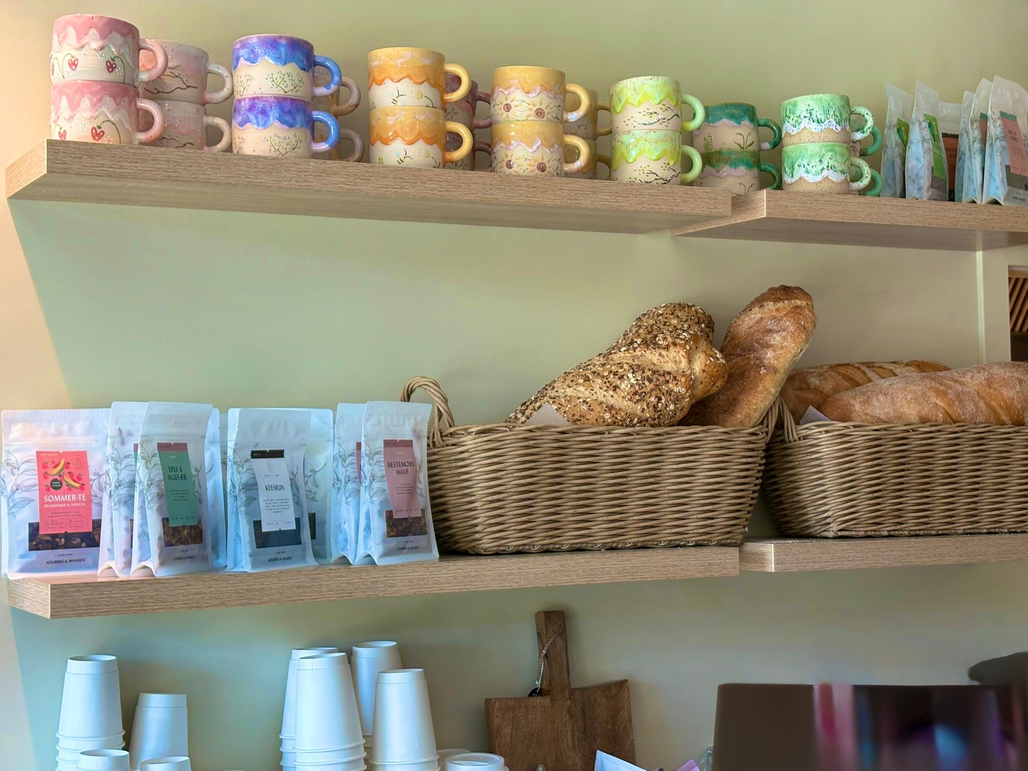 Vinterstemning hos Marta's Café i Heggedal